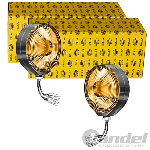 Hella blinker schwarz - 2x,