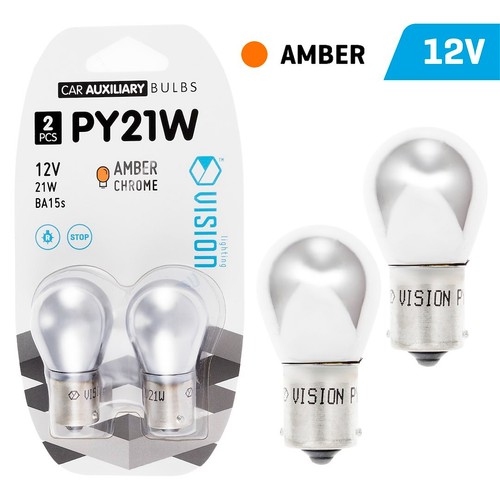 Ba15s 21w 12v py21w chrome - 21w,